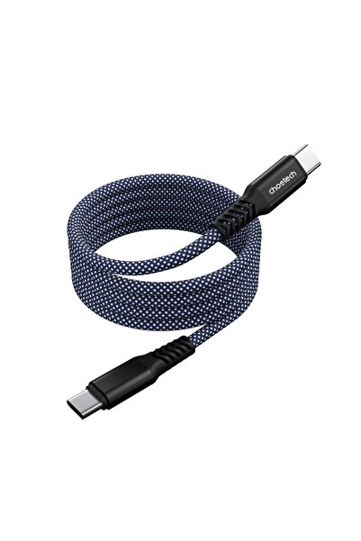 CHOETECH USB-C To USB-C Magnet Cable 1m Blue/Black – XCC-1081