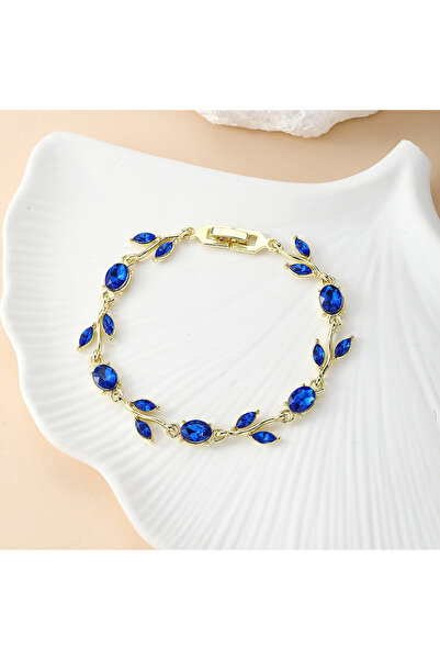 asc.home Steel Zircon Bracelet Navy Blue. 20 cm