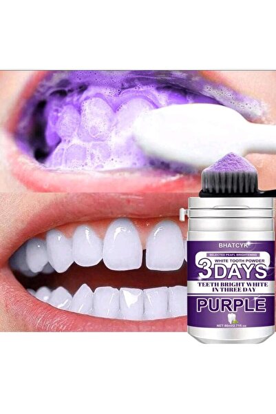 skycott Teeth Whitening Effect in 3 Days with Purple Powder