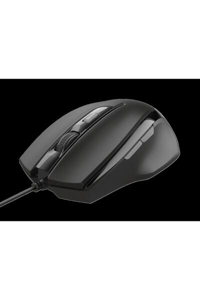 Trust Voca Comfort Wired Mouse, Black