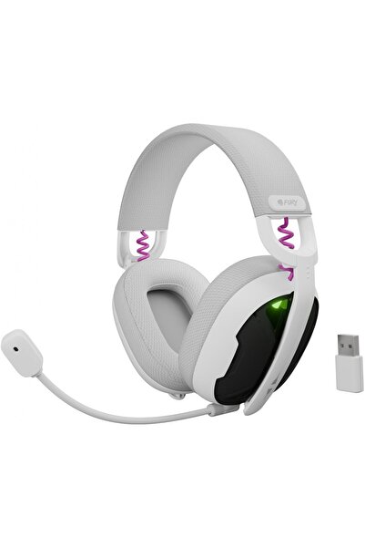 FURY Casti wireless Fukiya F6, interfata USB-C, sunet stereo, frecventa raspu...