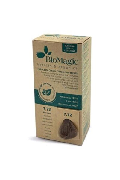 BIOMAGIC كريم صبغة الشعر الخالي من الأمونيا بالكيراتين وزيت الارغان من بيوماج...