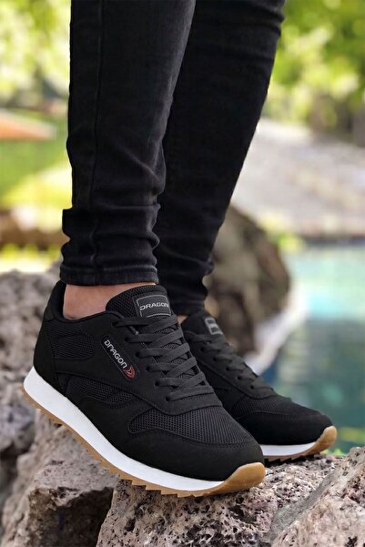 GT Ayakkabı 6 cm Height Increasing Hidden Heel Black Men's Sports Shoes Gtdra...