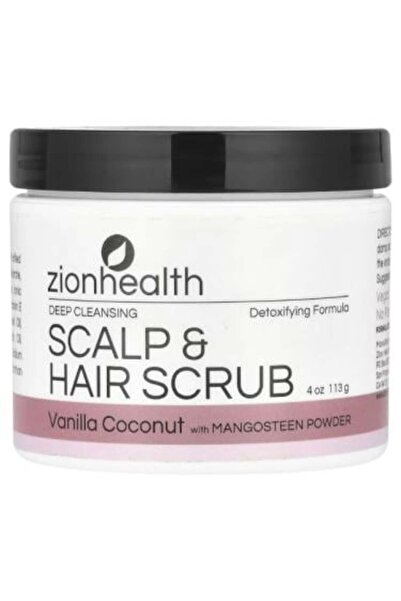 Zion Health Scrub for Hair and Scalp Deep Cleansing, Vanilla and Coconut from...