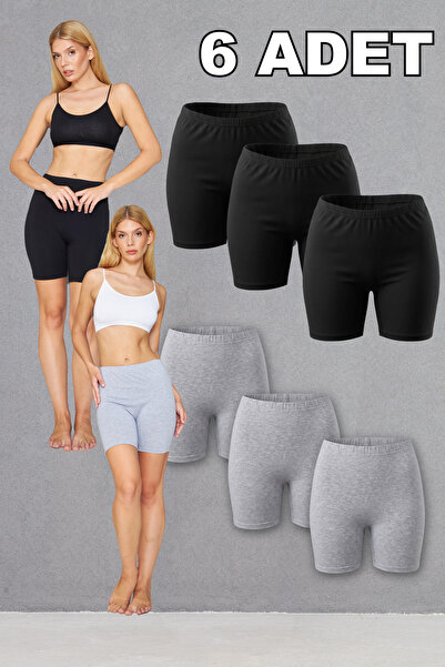 Lantliv 6 bucăți mixte (negru, gri) din bumbac pieptănat 95% bumbac 5% lycra,...