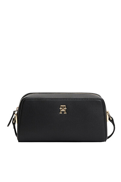Tommy Hilfiger Γυναικεία TH Monogram Τσάντα Χιαστί Μαύρη AW0AW18863-BDS