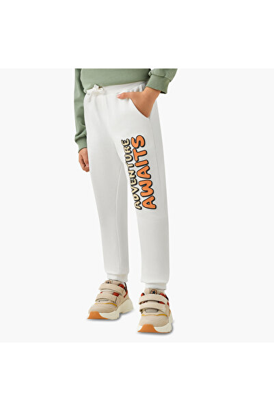 Juniors Joggers with Slogan Print