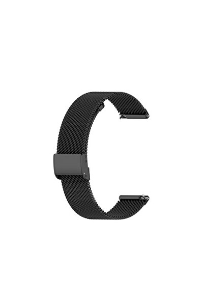 OEM Λουράκι Forerunner από Ανοξείδωτο Ατσάλι Μαύρο (Garmin Forerunner 255S)