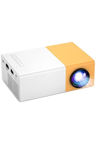 OEM Mini proiector, HDMI/USB, Alb/Galben