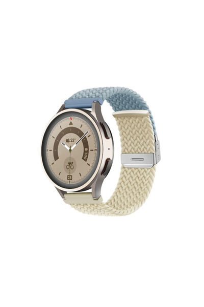 OEM Λουράκι Νάιλον Ασημένια Αγκράφα Samsung Galaxy Watch 4 40mm 44mm Samsung ...