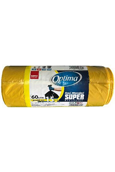 Sano Saci Menajeri Galbeni - Optima Super, 60 l, 15 buc
