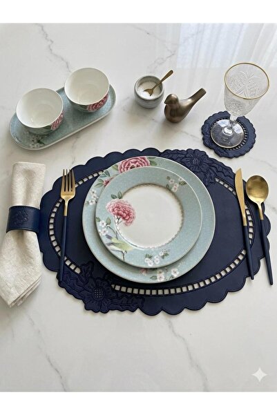 İNCİ ÇEYİZ 2 Pieces of Double-Sided Usable Faux Leather Embroidered American ...