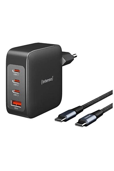 Intenso Adaptor de alimentare W140 SET 2x USB-C 1x USB-A cu cablu inclus