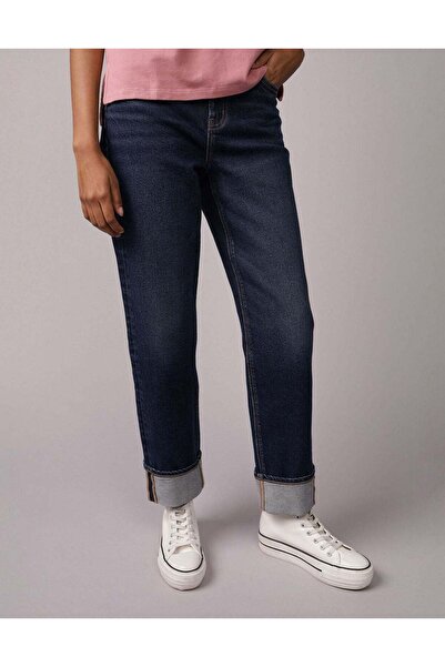 AMERICAN EAGLE AE Stretch Super High-Waisted Ankle Straight Jean