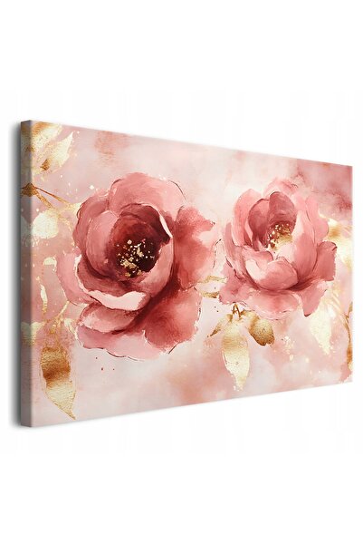 DecoWalls Tablou Cu Rama, Decowalls, Motiv Floral Trandafiri, 90x60 cm, Print...
