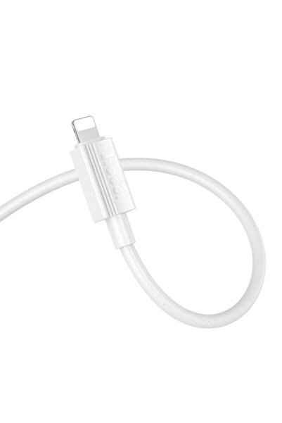 hoco. Cablu USB Hoco USB-A - Lightning 1 m Alb