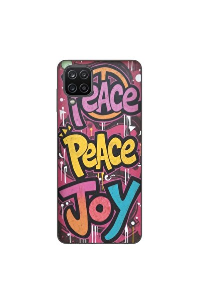 OEM Husa compatibila cu Samsung Galaxy A12 Silicon Gel Tpu Model Peace and Jo...