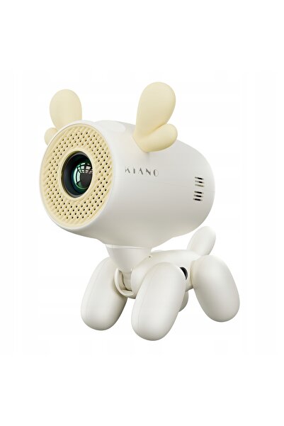KIANO Proiector Alpha Kid Yellow Reindeer WXGA Android WiFi Bluetooth Alb