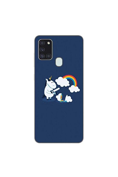 OEM Θήκη συμβατή με Samsung Galaxy A21S Σιλικόνης Gel TPU με σχέδιο Μονόκερος...