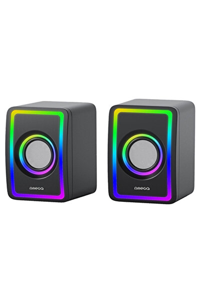 Omega Boxe de birou Stereo 2.0 RGB USB 3.5mm 6W RMS