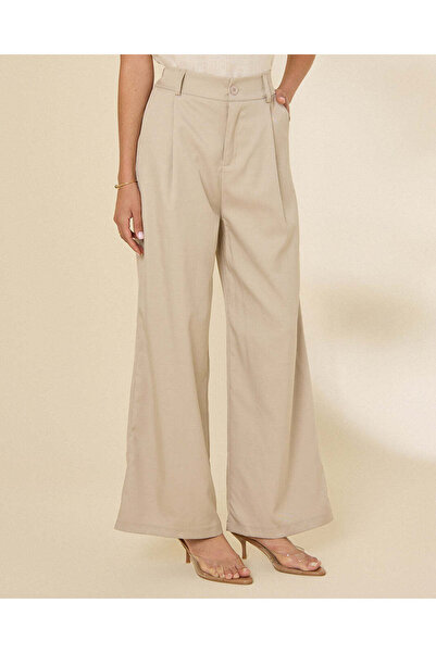 REDTAG Women Beige Casual Trouser