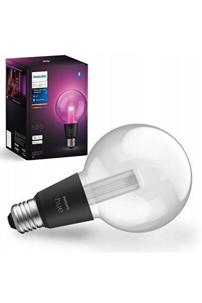 Philips Hue Bec LED Alb și Culori Ambianță G95 E27 500 lm Bluetooth