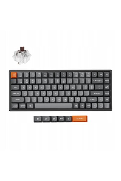 Kraft&dele Tastatură wireless mecanică Keychron K2 Max Super Brown Negru