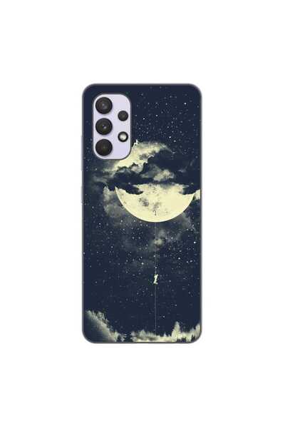 OEM Husa compatibila cu Samsung Galaxy A32 5G Silicon Gel Tpu Model Moon Clim...