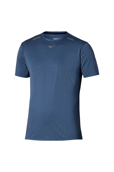 MIZUNO تي شيرت تيك لايت للرجال باللون الأزرق