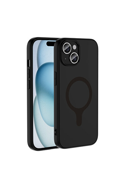 Nezih Case iPhone 15 Uyumlu Magsafe Sarj Destekli Soft Design Premium Kapak