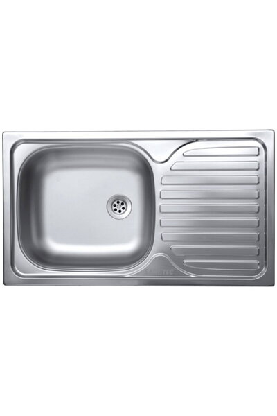 SANITEC Chiuveta bucatarie C403S, pentru blat, finisaj satinat, cuva stanga, ...