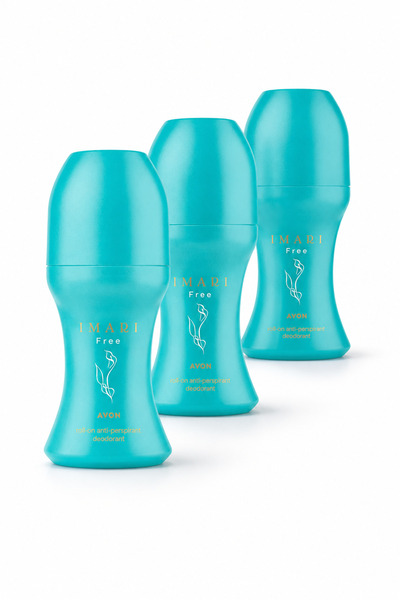 AVON Imari Free Roll-On Antiperspirant Deodorant 50ml. Üçlü Set