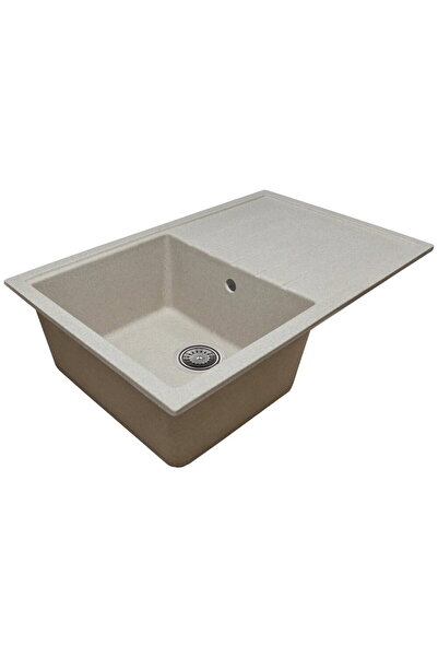 Hausberg Chiuveta bucatarie Sanitec Elmy SN9035ST-BEJ, granit-compozit, 1 cuv...