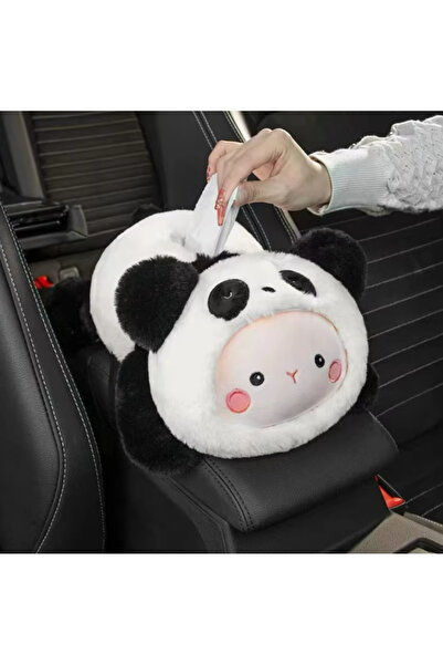 BABUN Cute Plush Tabletop Car Napkin Holder, Compatible with Car Armrest and ...