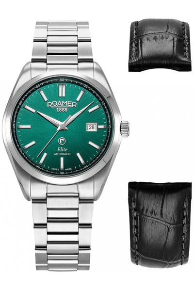 Roamer Set bărbați 970983 41 75 20 — verde, clasic, cu o curea suplimentară.