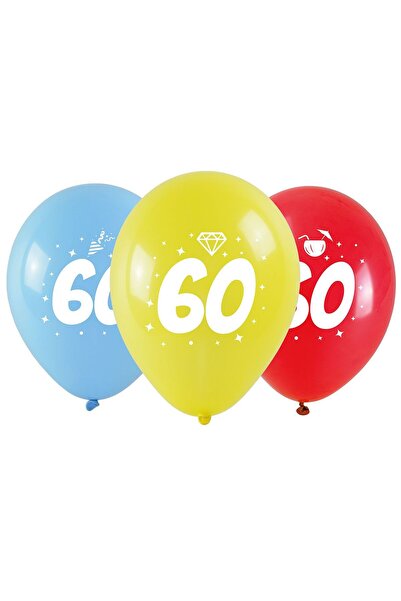 Arpex Balon de gumă cu cifră imprimată - 60 (3 buc.) mix 280mm (KB2037-60-9944)
