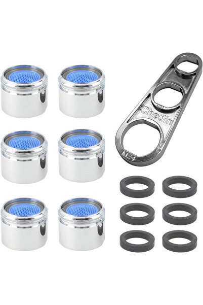 OEM Sita aerator baterie M22, set 6 bucati + cheie si garnituri, perlator rob...