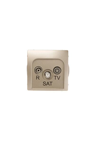 Kontakt-Simon Antenă Soclu Simon Basic R-TV-SAT Satin End (BMZAR-SAT1.3/1.01/29)