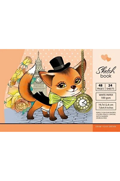 Fresh Company Caiet de schițe 197x124/48K 100g TW Lisek FRESH