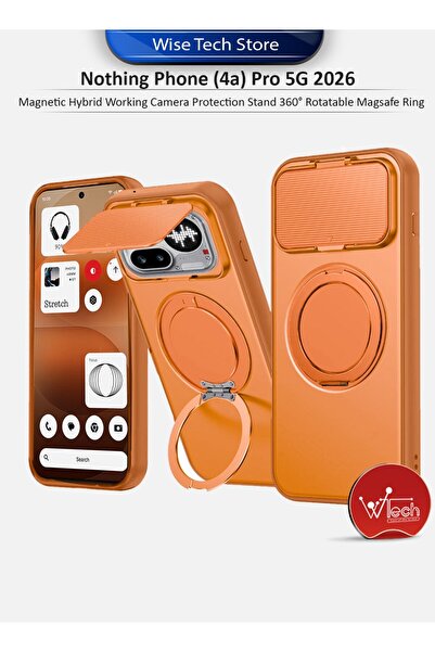 Wtech Nothing Phone (4a) Pro 5G 2026 Magnetic Hybrid Working Camera Protectio...