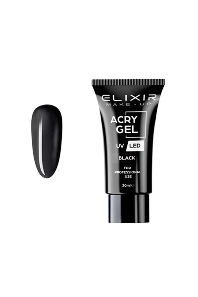 Elixir Ακρυλικό Τζελ – 711 Μαύρο 30ml