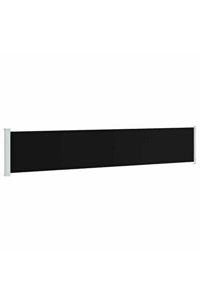 vidaxl Copertină laterală retractabilă, Negru, 117 x 600 cm