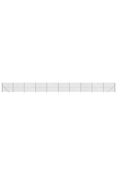 vidaxl Gard din plasă metalică cu țăruși de fixare, antracit, 2.2 x 25 m