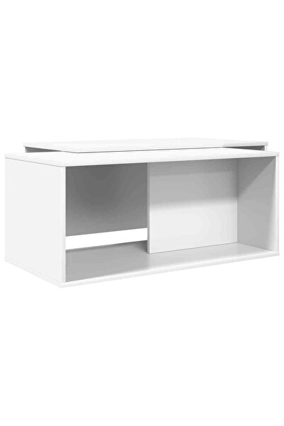 vidaxl Set de măsuțe de cafea 2 pcs Alb Lemn compozit