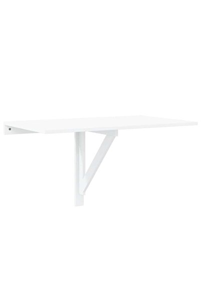 vidaxl Masă perete pliantă alb extralucios 100x60x56 cm lemn compozit