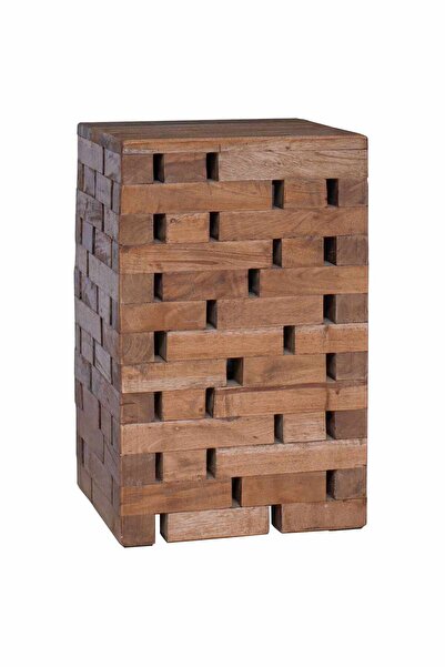 vidaxl Taburet 29 x 29 x 48 cm Lemn masiv recuperat