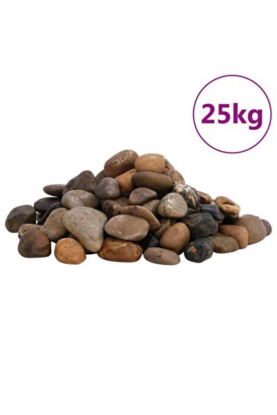 vidaxl Pietre de râu șlefuite, 25 kg, culori asortate, 2-5 cm