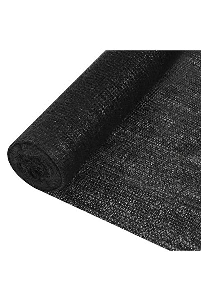 vidaxl Folie de protecție a intimității, neagră, 1,2 x 10 m, HDPE, 195 g/m²