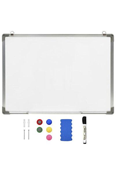 vidaxl Tablă magnetică albă ștergibilă 90 x 60 cm Oțel