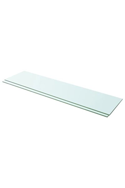 vidaxl Rafturi, 2 buc., 100 x 25 cm, panouri de sticlă transparentă